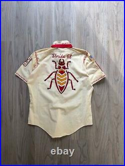 Vintage 1950s Military Order of the Cootie Souvenir Embroidery S/S Shirt Vest