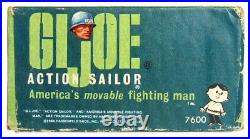 Vintage 1964-65 GI Joe TM Action USN Navy Sailor Figure Set Near Mint NOS withBox