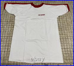 Vintage 1970s USS Ranger Velva Sheen Ringer T-Shirt US Navy