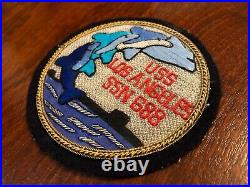 Vintage 1974 US Navy USN USS Los Angeles SSN 688 Event Cover & Patch CO SIGNED