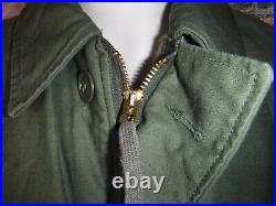 Vintage 1980's Us Navy A-2 Deck Jacket Size Small Cold Weather Permeable L@@k