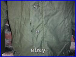 Vintage 1980's Us Navy A-2 Deck Jacket Size Small Cold Weather Permeable L@@k