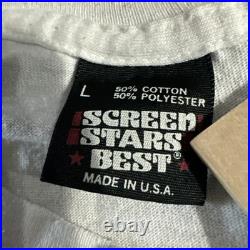 Vintage 1984 Honeymooners TV Show Slayton Art White Shirt Mens Large Medium Logo