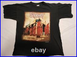 Vintage 1999 Blue Grape Slipknot shor Sleeve Shirt Band Concert T-Shirt Men's XL