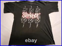 Vintage 1999 Blue Grape Slipknot shor Sleeve Shirt Band Concert T-Shirt Men's XL