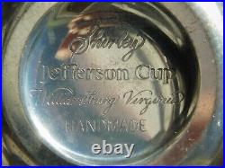 Vintage 2 3/4 Navy Uss Theodore Roosevelt Cvn -71 Shirley Jefferson Metal Cup