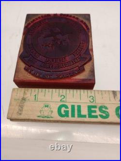 Vintage 3.5 US Navy Antartic Devron Six Rubber Stamp Season's 1970, 71, 72