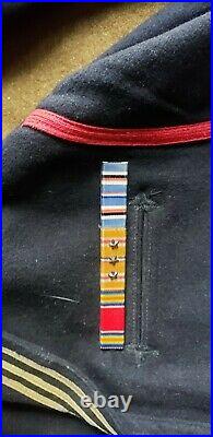 Vintage 40s WW2 Wool US Navy Crackerjack Sailor Uniform Suit, Medals, pic Lot