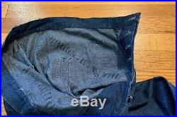Vintage 40s WWII USN US Navy Dungarees Sailors Denim Uniform Trouser Pants