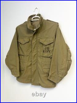 Vintage 60s US Navy USN Deck Jacket Stenciled Vietnam War Era Military