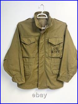 Vintage 60s US Navy USN Deck Jacket Stenciled Vietnam War Era Military