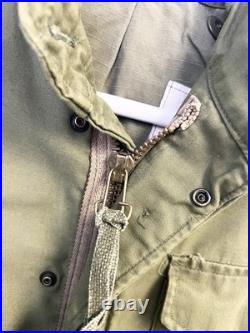 Vintage 60s US Navy USN Deck Jacket Stenciled Vietnam War Era Military