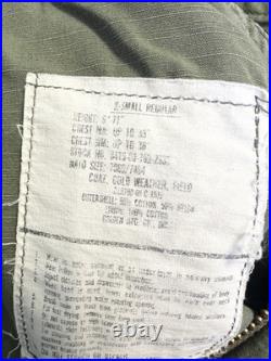 Vintage 60s US Navy USN Deck Jacket Stenciled Vietnam War Era Military