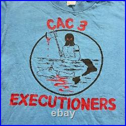 Vintage 70's Military T-shirt Size M Blue Hi Cru Stedman Navy Pre-owned