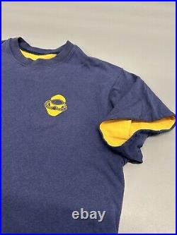 Vintage 70s 80s US Navy Deep Sea Divers Reversible T Shirt Adult Large Blue