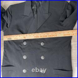 Vintage 70s 80s US Navy Sailor Uniform LOT Shirt Pants Blazer Jacket Perma Press