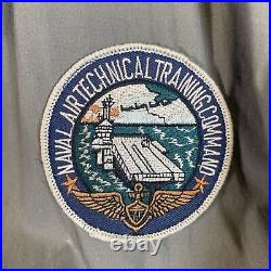 Vintage 70s Unique US Naval Air Technical / Airborne Patch Jacket 3XL