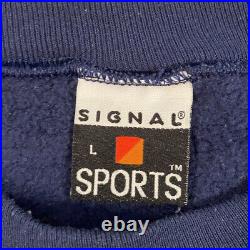 Vintage 80's United States Navy Football Sweatshirt Signal Sports Size Large