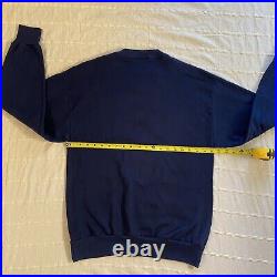 Vintage 80's United States Navy Football Sweatshirt Signal Sports Size Large