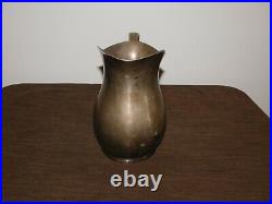 Vintage 9 High Wwii Usn United States Navy Reed Barton Silver Soldered Pitcher