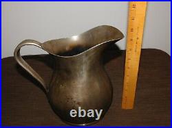 Vintage 9 High Wwii Usn United States Navy Reed Barton Silver Soldered Pitcher