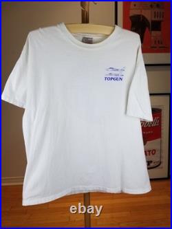 Vintage 90' Topgun United States Navy Fighter Weapons School White T-shirt XL