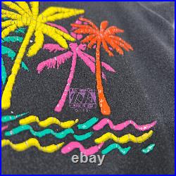 Vintage 90s CLOSING Mirage Las Vegas Palm Trees Black Shirt Mens XL MADE IN USA