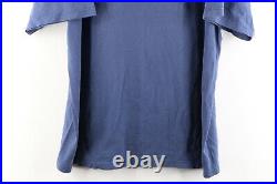 Vintage 90s Nike Golf Mens XL Center Swoosh Box Logo Faded T-Shirt Navy Blue USA