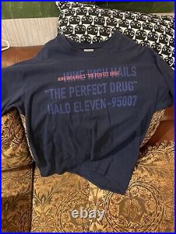 Vintage 90s Nine Inch Nails Navy Shirt Size XL The Perfect Drug Halo Eleven