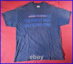 Vintage 90s Nine Inch Nails Navy Shirt Size XL The Perfect Drug Halo Eleven