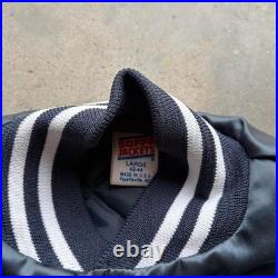 Vintage 90s USS Iowa Military Satin Jacket Size large