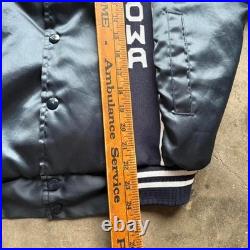 Vintage 90s USS Iowa Military Satin Jacket Size large