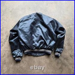 Vintage 90s USS Iowa Military Satin Jacket Size large