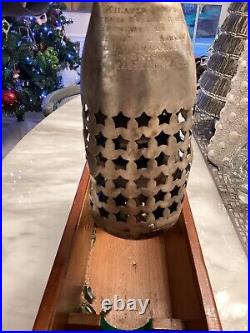 Vintage AE-26 USS Kilauea Ship Christening Bottle with shell