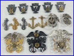 Vintage Antique Military US Marine Corps Navy Anchor Pins United states Eagle