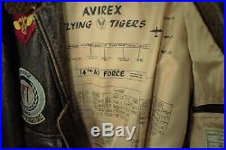 Vintage Avirex Flight Navy Leather Bomber G-1 Jacket Top Gun 1988 USN Mens Med
