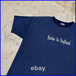 Vintage Babes In Toyland Punk Rock Band Shirt Size XL Navy Blue Faded Shirt