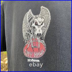 Vintage Birdhouse Skateboards Tony Hawk T-Shirt Navy Men's Size Large Rare HTF