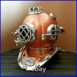 Vintage Boston Morse Diving Helmet Brass Antique Scuba Divers Navy Mark Divers