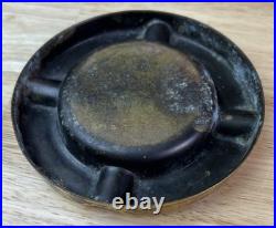 Vintage Brass 1941 puget Sound Navy Yard USS Mackinac Casco Ashtray