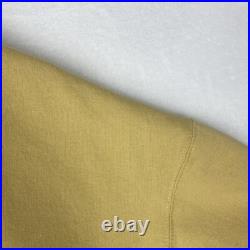 Vintage Champion USN United States Navy Sweater Mens XXL 2XL Yellow Sweatshirt