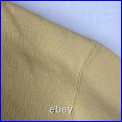 Vintage Champion USN United States Navy Sweater Mens XXL 2XL Yellow Sweatshirt