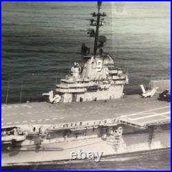 Vintage Commemorative Display USS Essex (CVA-9) & Sailor Harold Paul Stimson