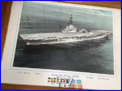 Vintage Commemorative Display USS Essex (CVA-9) & Sailor Harold Paul Stimson