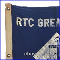 Vintage Cotton US Navy Recruit Division Flag Nautical Signal Old RTC Great Lakes