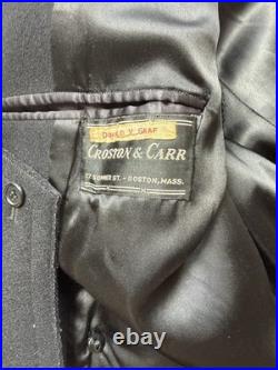 Vintage Croston & Carr U. S. Navy Officer Bridge Coat Approx. Men's 40-42R