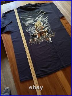 Vintage Deadstock Dragon Ball Z Goku Anime Shirt Mens Size M Navy Blue 1999