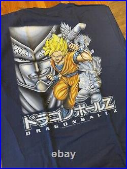 Vintage Deadstock Dragon Ball Z Goku Anime Shirt Mens Size XL Navy Blue 1999