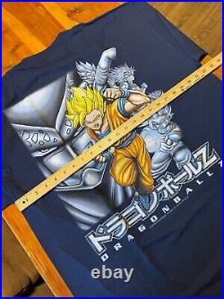 Vintage Deadstock Dragon Ball Z Goku Anime Shirt Mens Size XL Navy Blue 1999