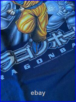 Vintage Deadstock Dragon Ball Z Goku Anime Shirt Mens Size XL Navy Blue 1999